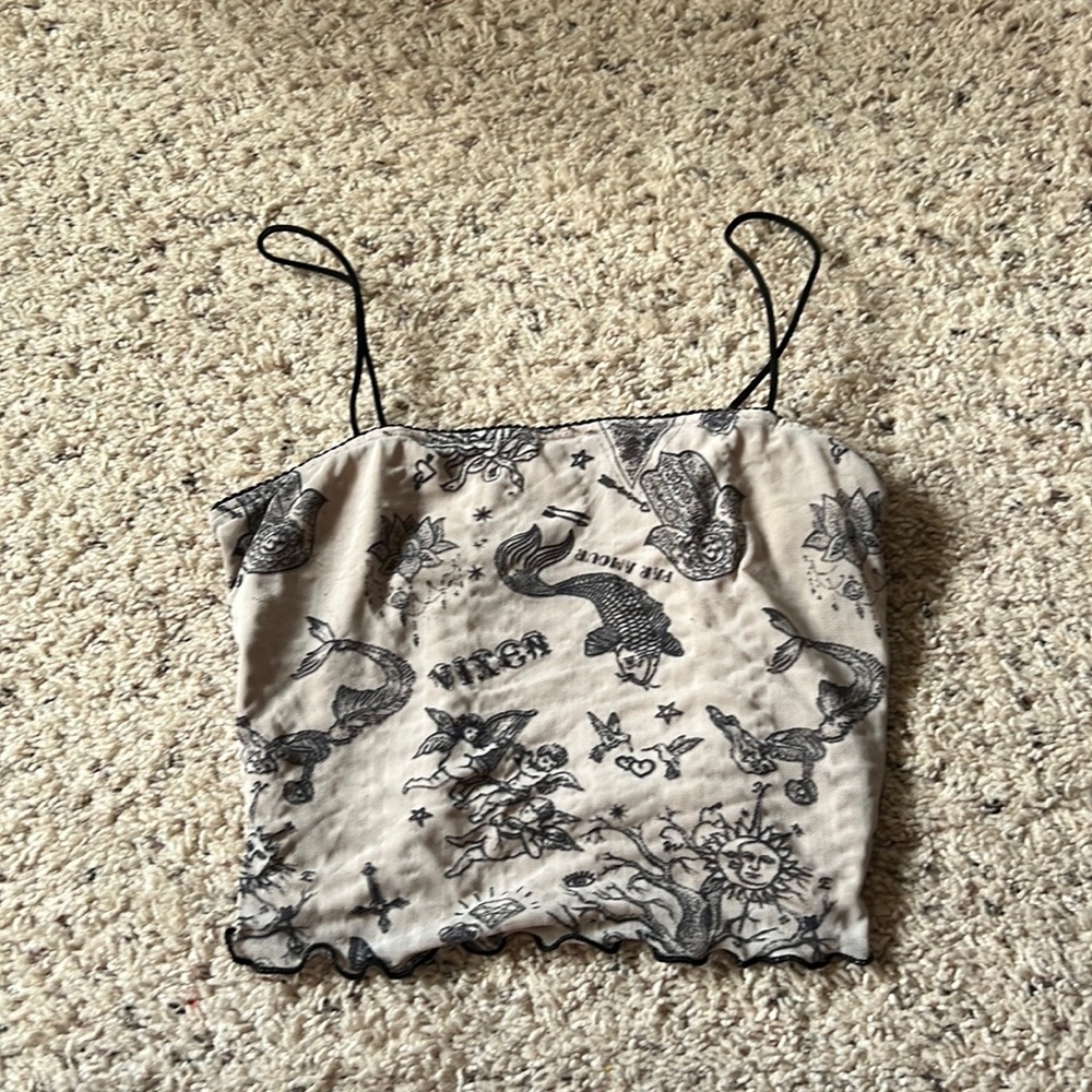 cropped tank top